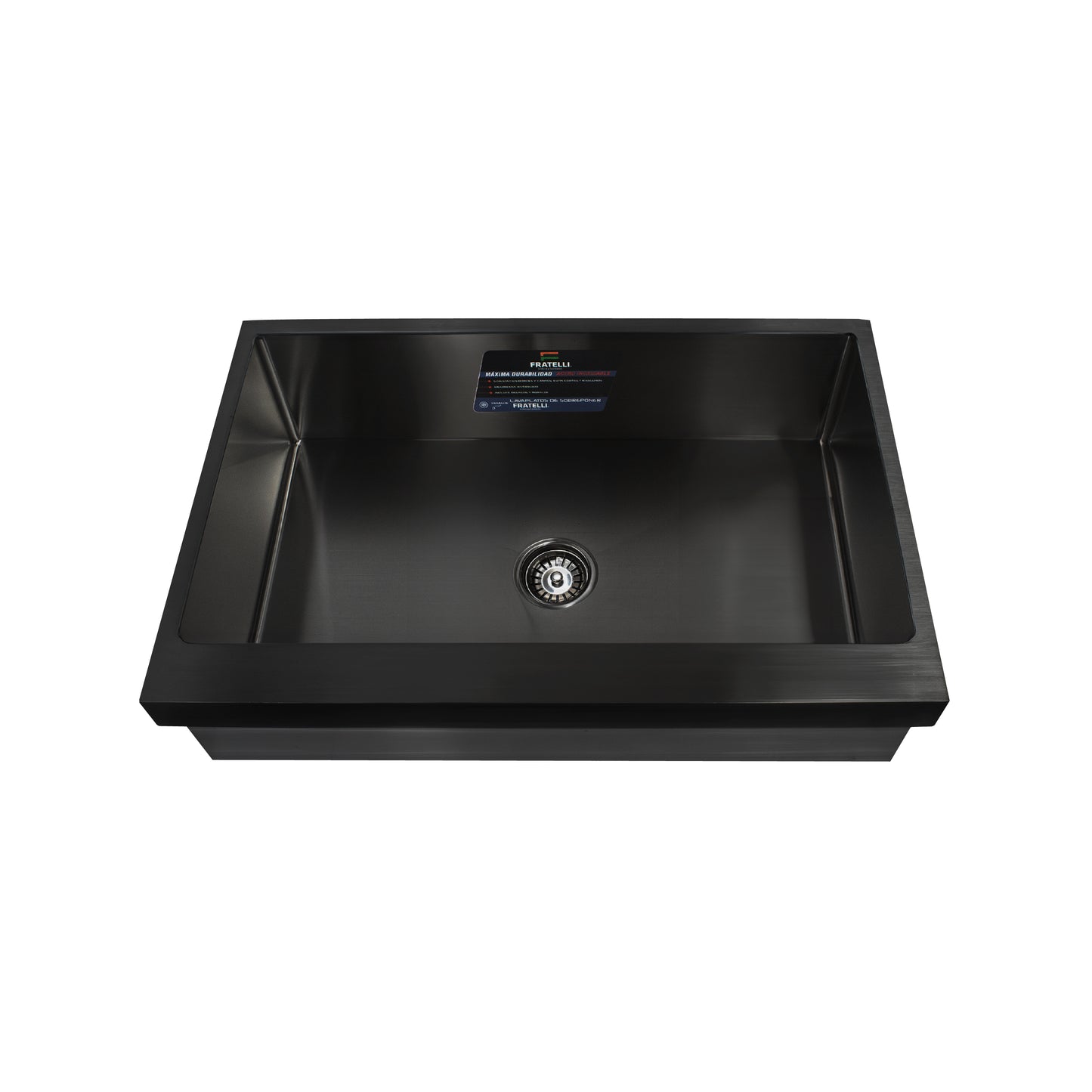 LAVADERO P/ MARMOL 83.8X55.9X23CM NANO BLACK- PREMIUM - FRATELLI