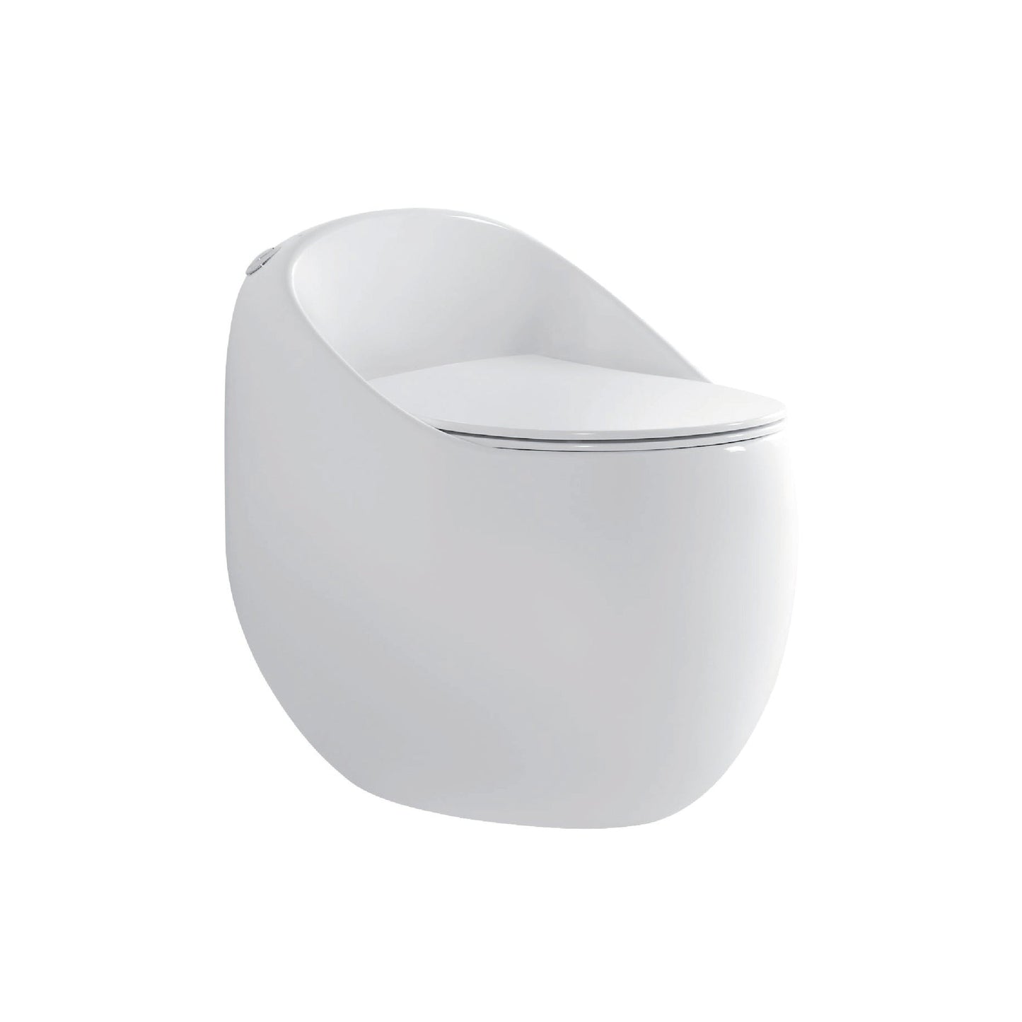 Inodoro One Piece Zeus + Tapa Asiento Y Acces. Ovalado Blanco (660X490X630) - Fratelli Premium