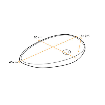 Bowl Loza (206A) Mod.Hoja Blanco 58X35X10.5 Fratelli 2021