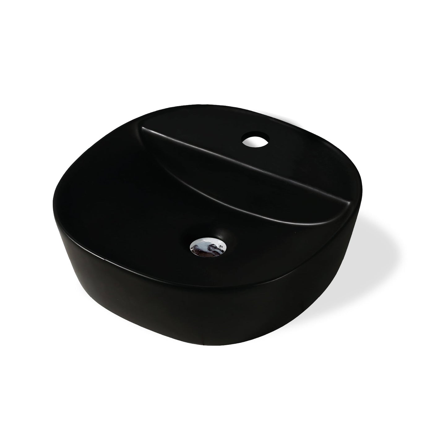Cuenco Loza (S05) Mod. Cuadrado Negro Mate 40X40X12 Fratelli