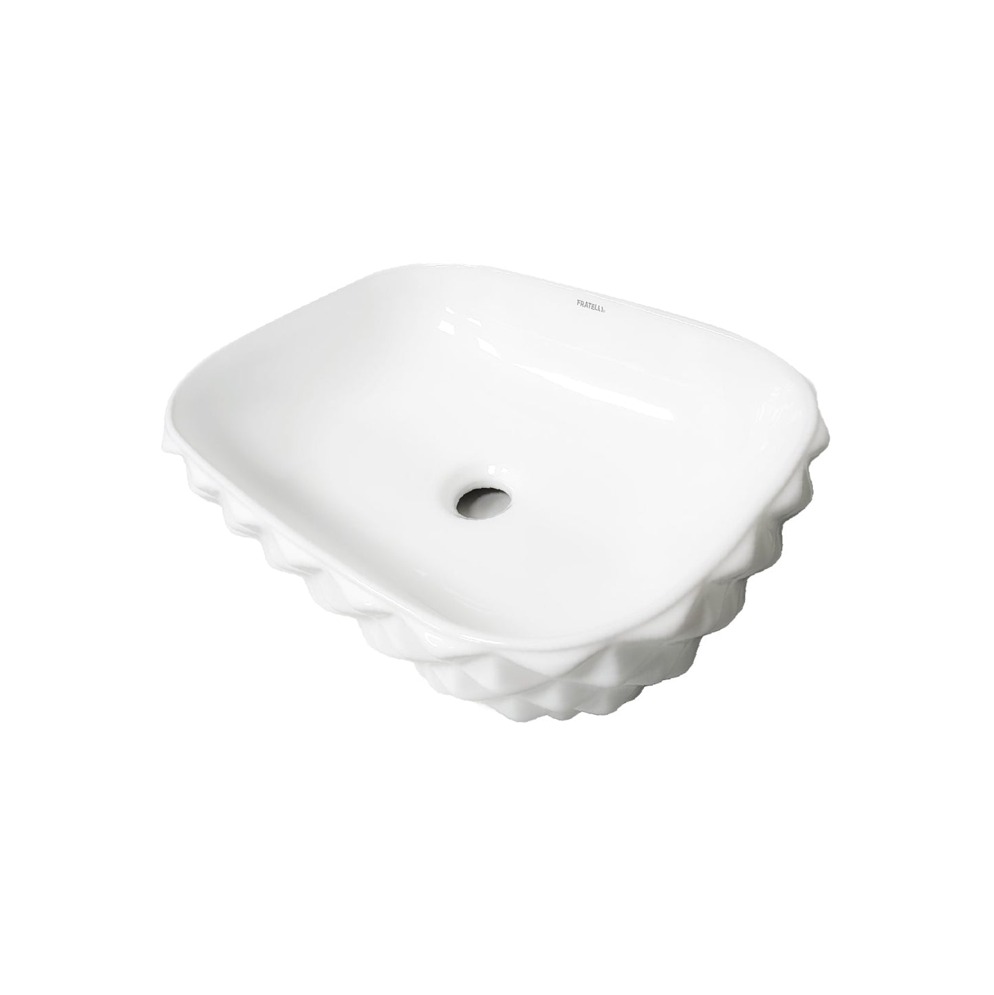 Cuenco Loza (402) Mod. Cuadrado Blanco 48X35.5X13.5 - Fratelli