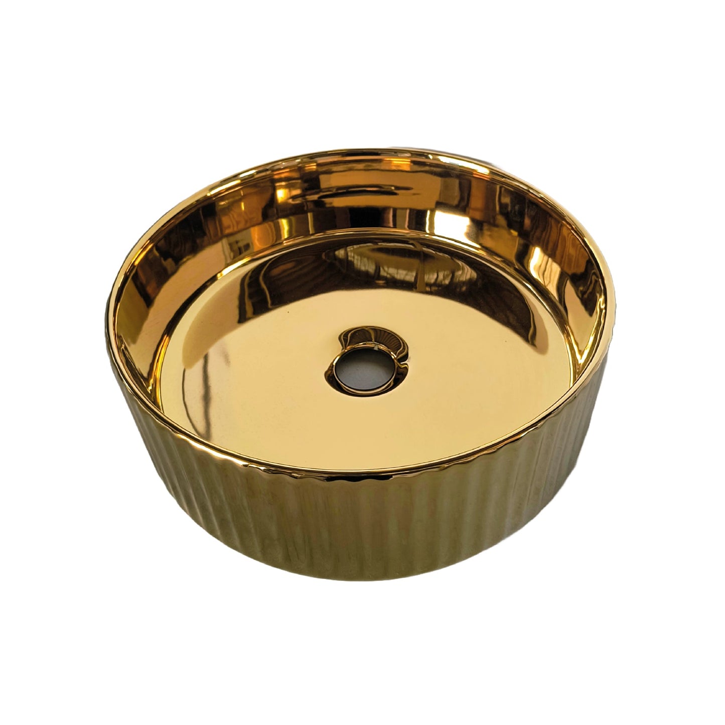 Cuenco Loza (323-G) Mod. Circular Dorado 36X36X12 - Fratelli