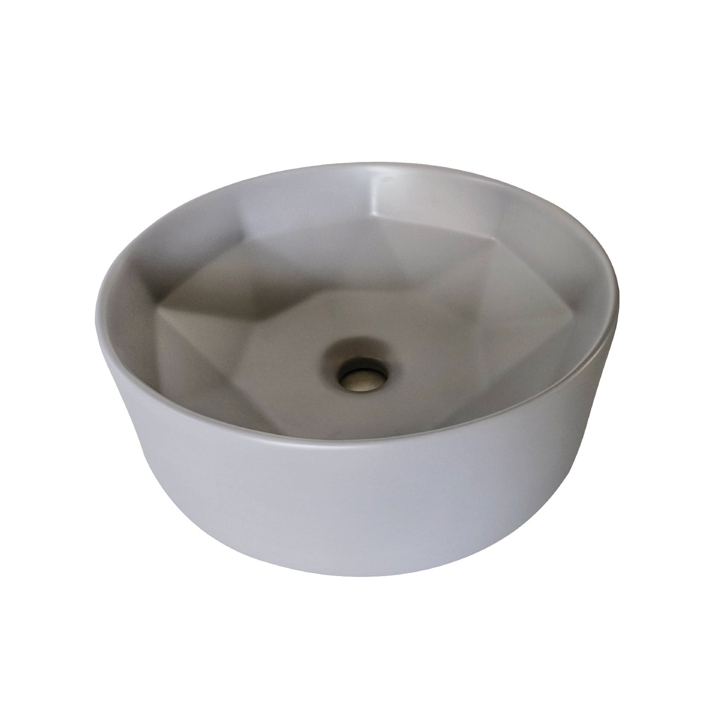 Bol Loza (172-Mg) Mod. Circular Gris Mate 41X41X15 - Fratelli