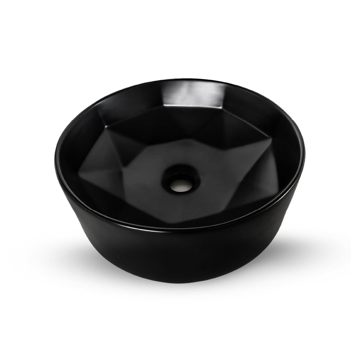 Bowl Loza (172-Mb ) Mod. Circular Negro Matte 41X41X15 - Fratelli