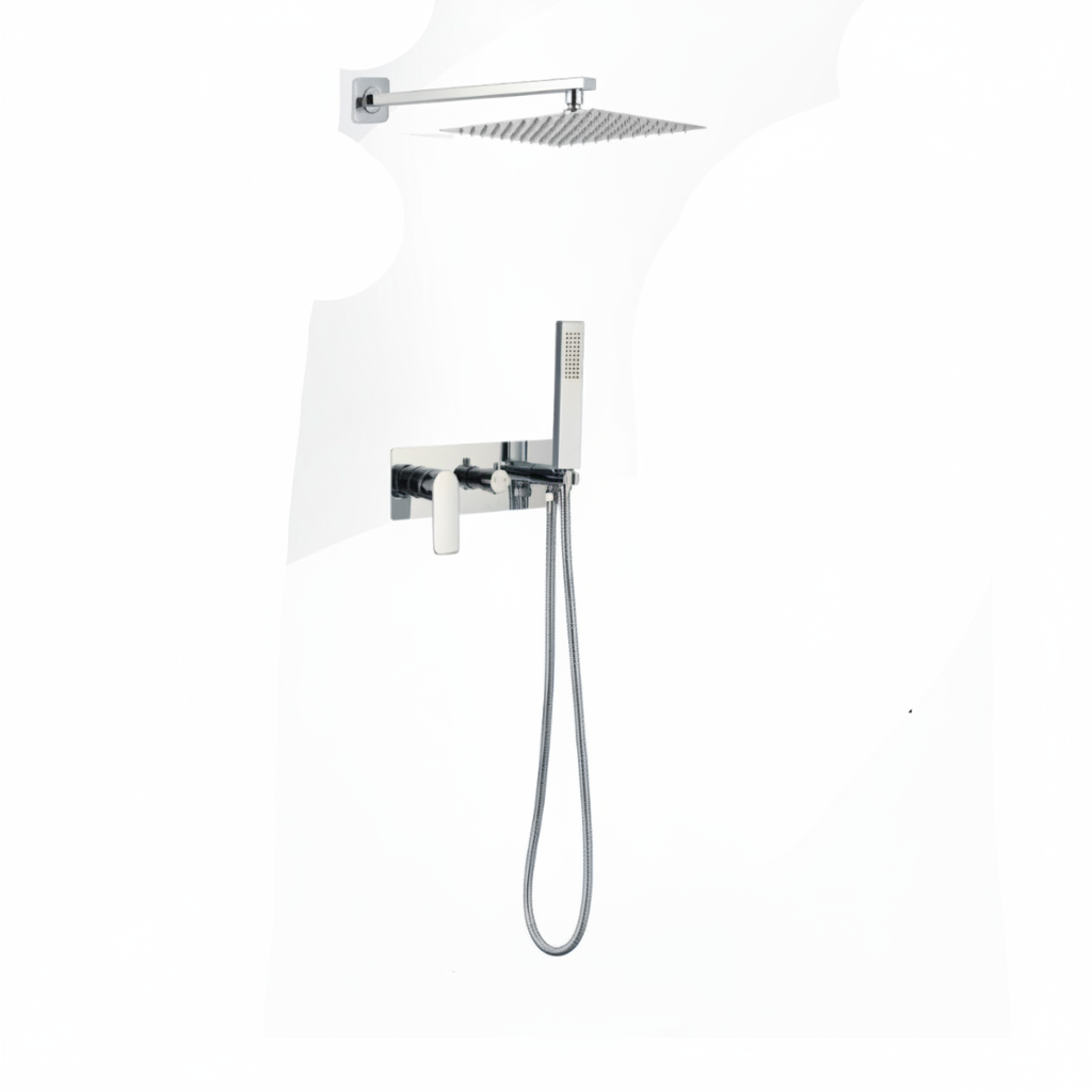 MEZCLADORA MONOC. MINIML. C/CABEZA DE DUCHA C/TEL. FB047 SANDS BRONCE CROMADO - FRATELLI