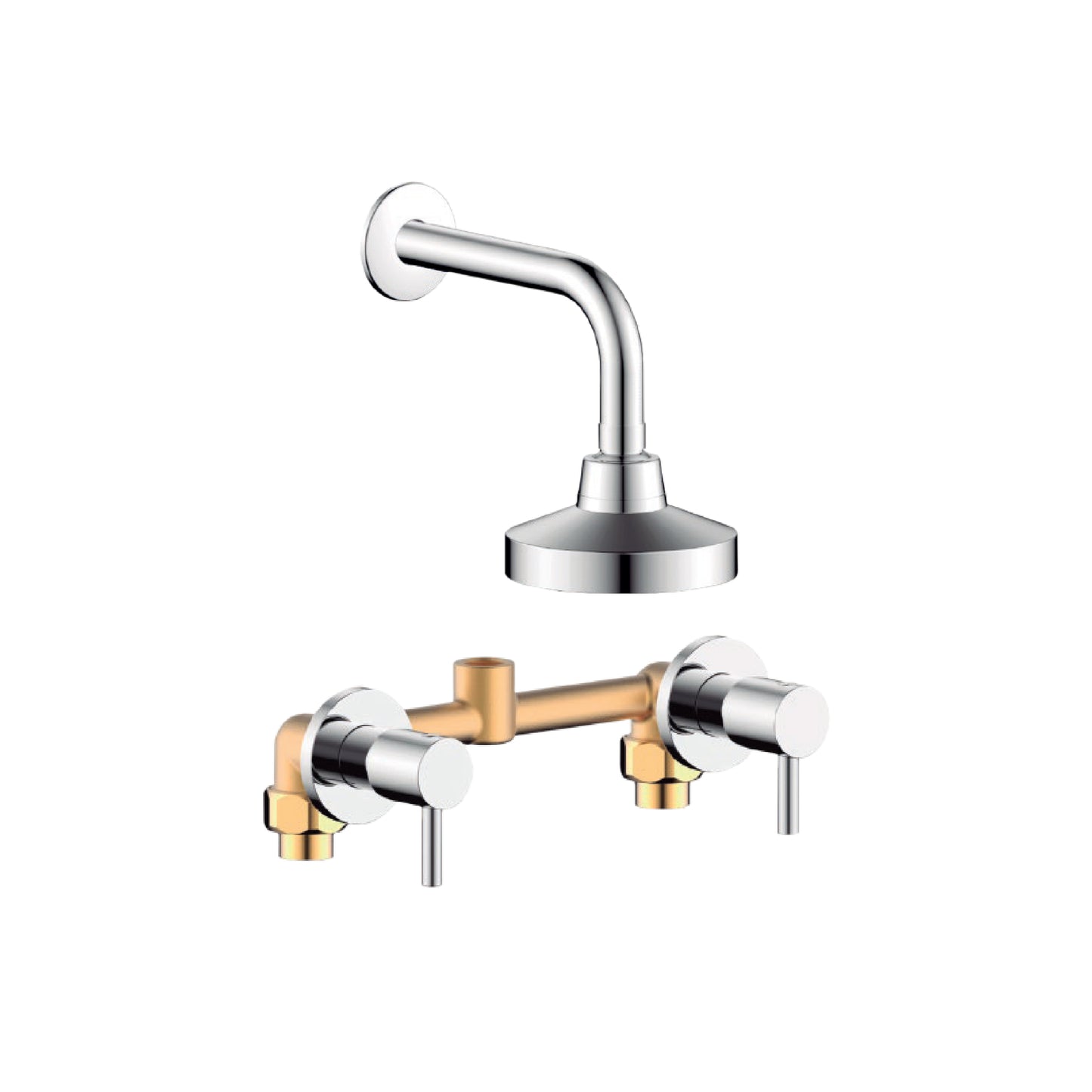 Mezcladora P/Ducha 8" C/Cabeza + Brz. -3006- New Style Aleta2 Fratelli