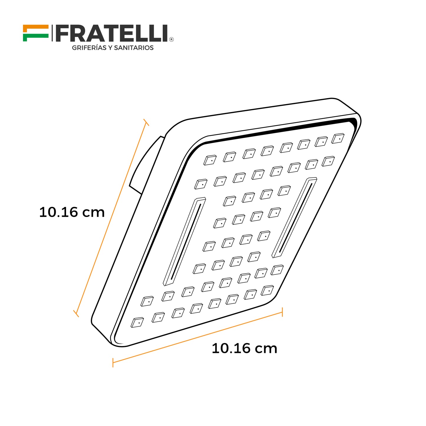 Cabeza D/Ducha Madrid Th-2514C Fratelli