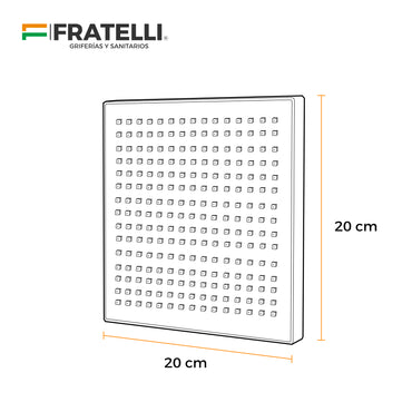 Cabeza D/Ducha Madrid Th-2008C 8" Fratelli