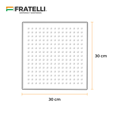 Cabeza D/Ducha (P) TH-2202C 12" Fratelli