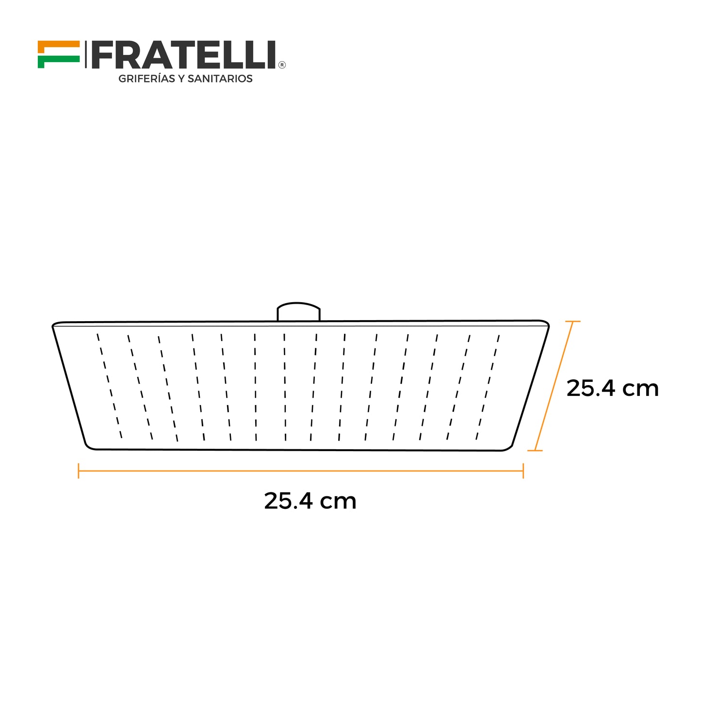 Cabeza D/Ducha Ll-H413-304 10" Acero 304 Fratelli