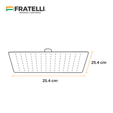 Cabeza D/Ducha Ll-H413-201 10" Acero 201 Fratelli