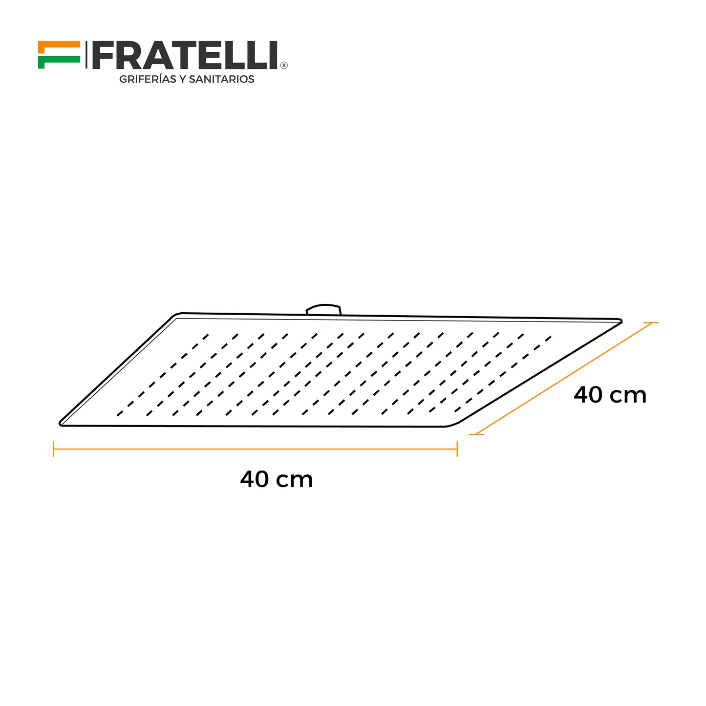 Cabeza D/Ducha Ll-H417-304 16" Acero 304 Fratelli