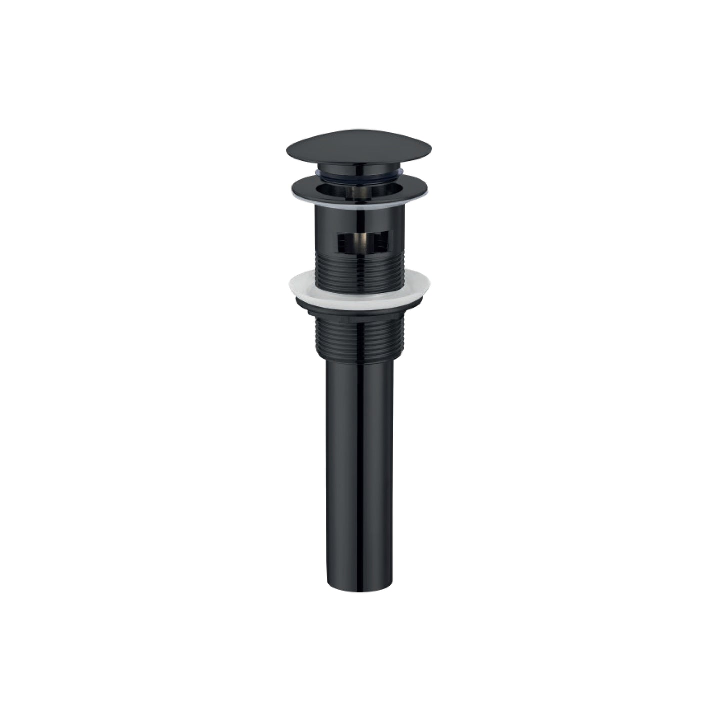 Desagüe Push Grande C/Rebose P/Lavatorio color Negro C/Cola 23 Cm. - Fratelli