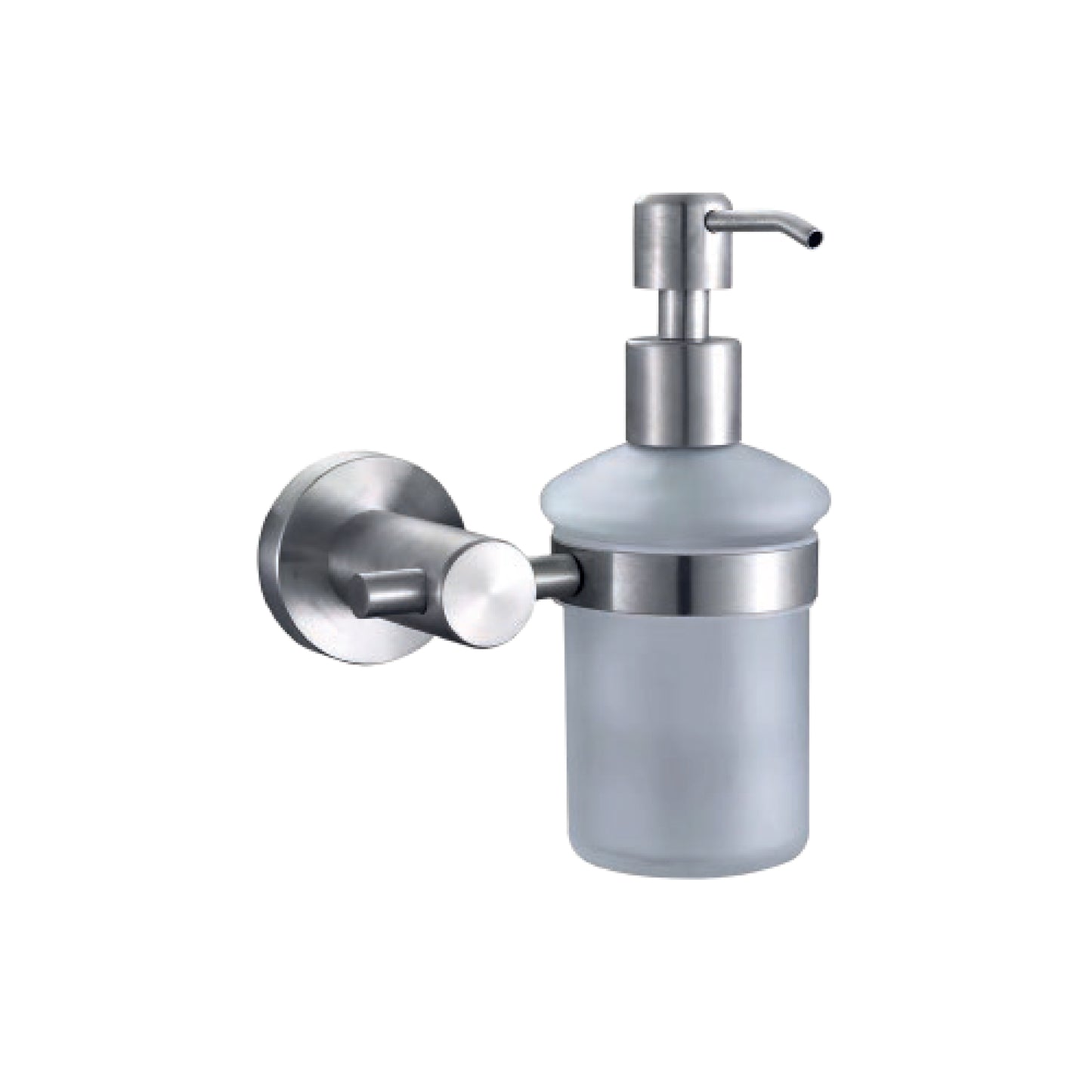 Jabonera Liquida Base Redonda (Acero Mate) - Fratelli