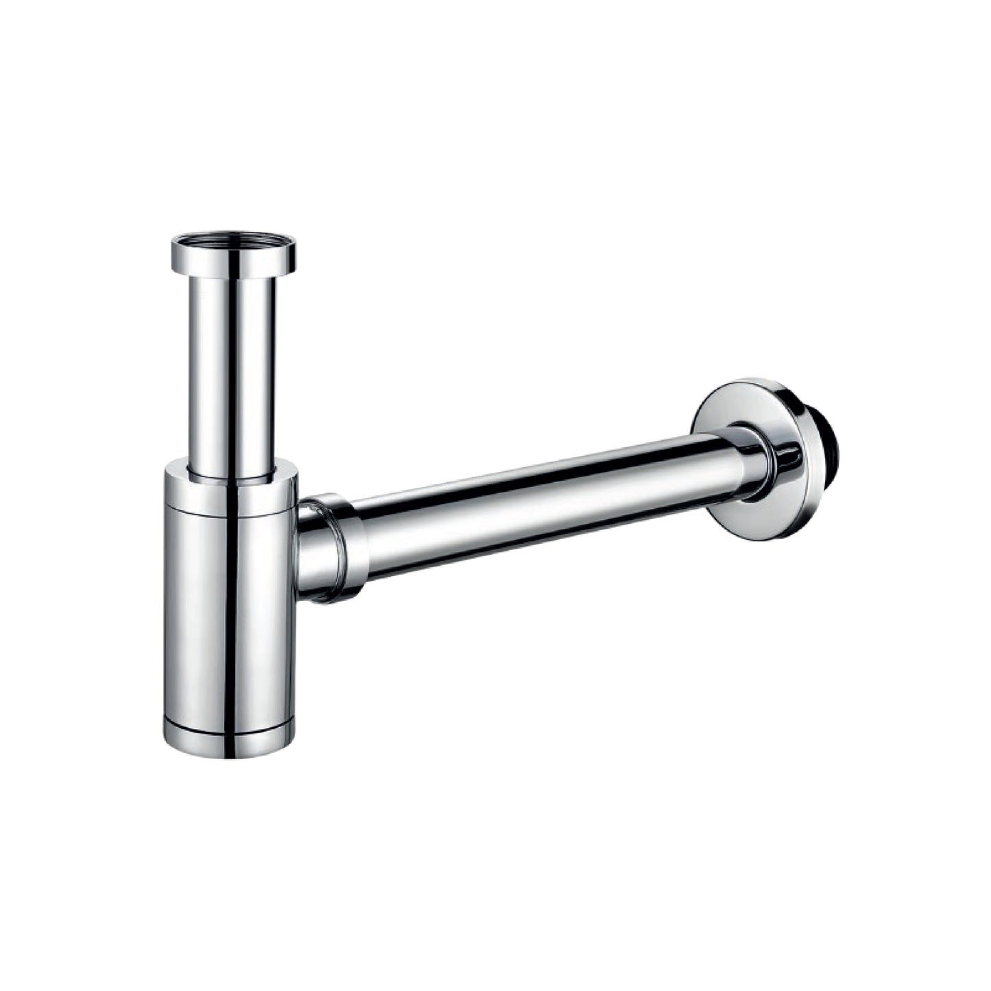 Trampa Botella Minimalista Base Redonda Bronce Cromado 1 1/4" Fratelli