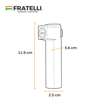 Ducha Bidet Gn150033 De Pvc C/Mang.Reforzada 1.50Mt Ss - Fratelli