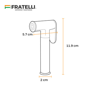 Ducha Bidet Gn115052 De Bronce C/Mang Reforzada. 1.50Mt Ss - Fratelli
