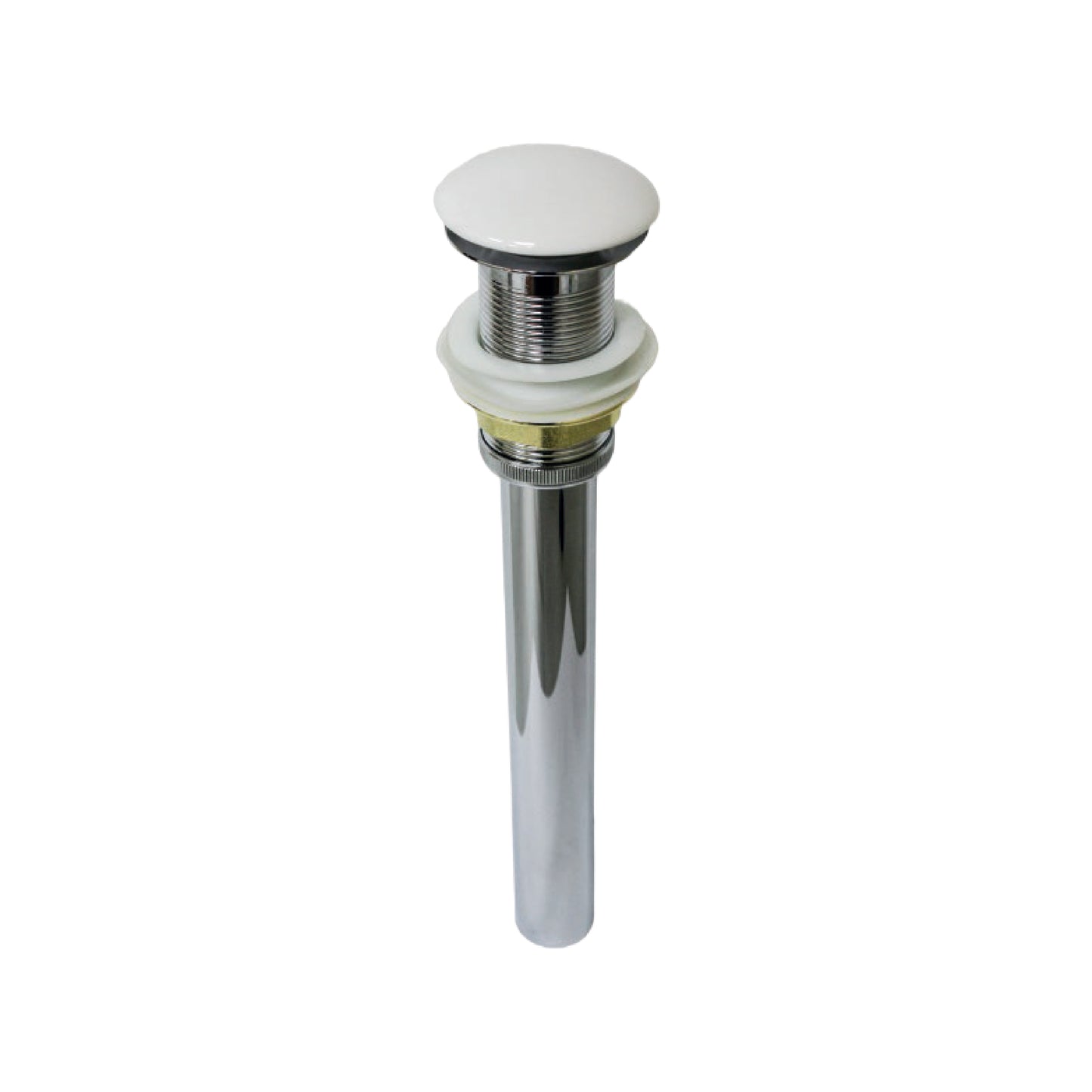 Desagüe Push Cerámico S/Rebose P/Bowl Blanco Cola (23 CM) - Fratelli