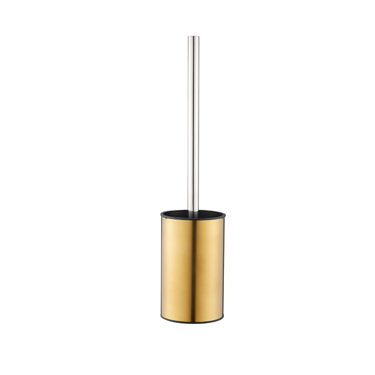 Porta Escobilla F9200-7 Base Redonda Minimalista Ss 304 Cromado & Gold- Fratelli