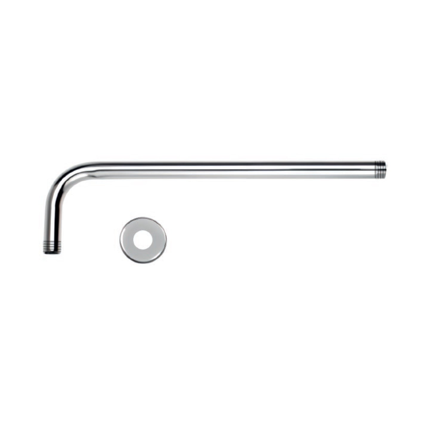 Brazo de Ducha Redondo 25 Cm C/Canopla Acero 201 - Fratelli