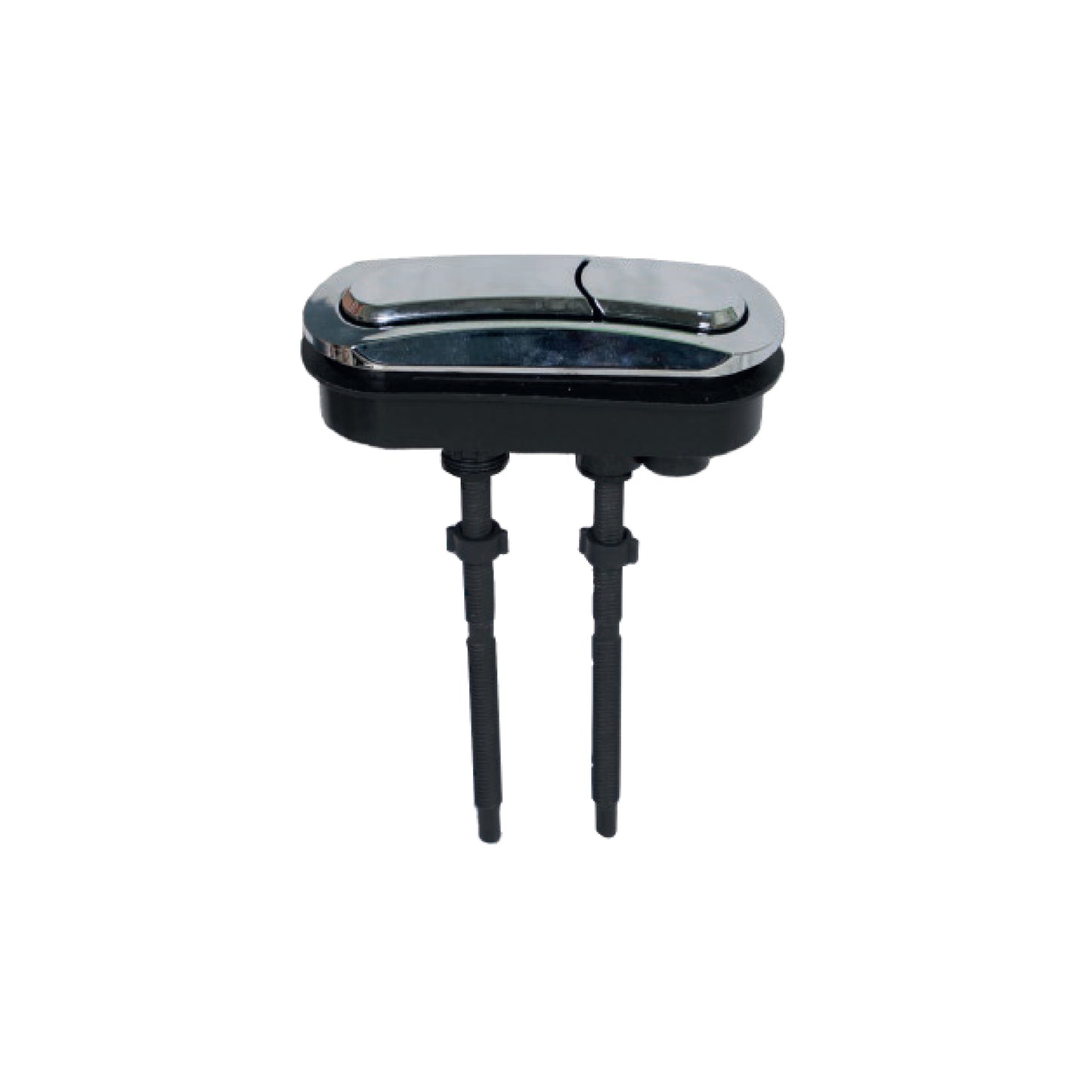 Botón doble pulsador Ovalado para baños Minimalistas - Fratelli