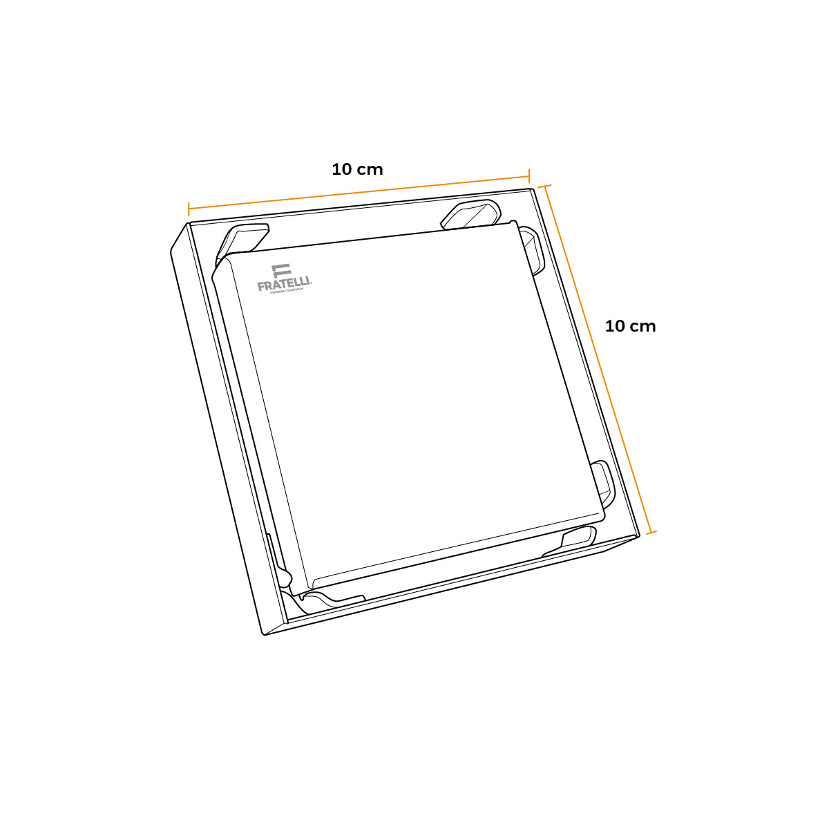Sumidero Reversible Cromado -304 Sus 4"- Fratelli