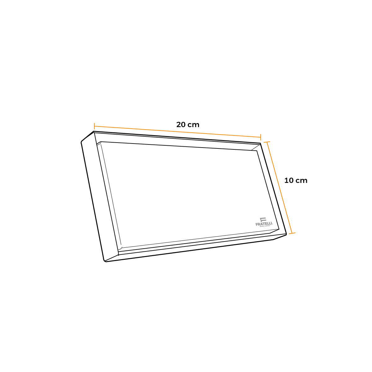 Sumidero Reversible Satinado -304 Sus 8"- Fratelli Premium