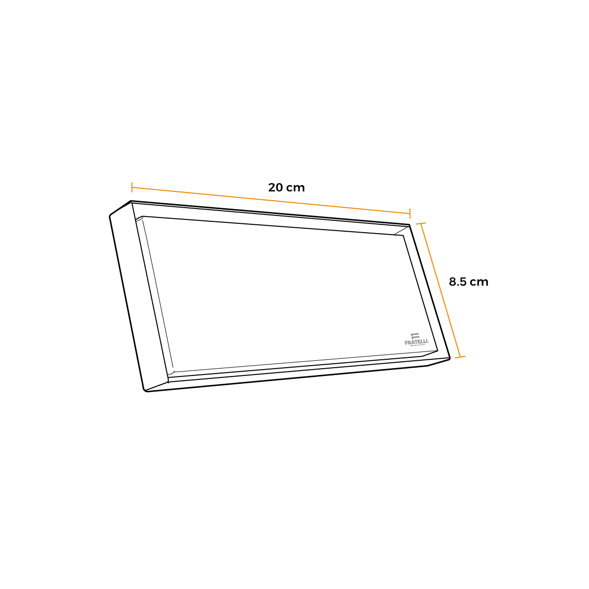 Sumidero Reversible De Bronce Cromado 8"- Fratelli Premium