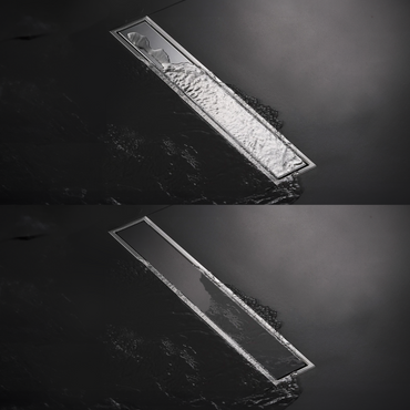 Sumidero Reversible De Bronce Cromado 12"- Fratelli Premium