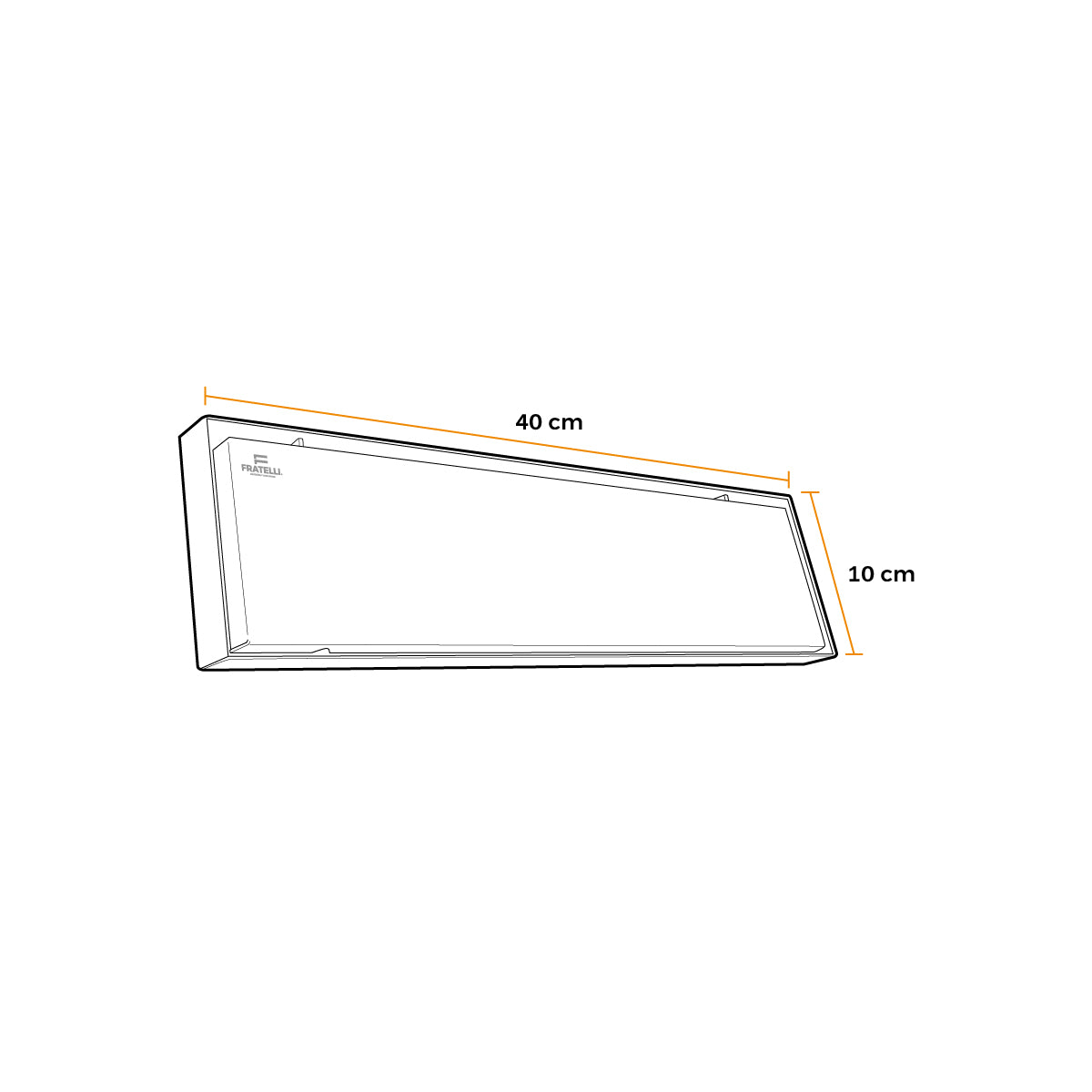 Sumidero Reversible Satinado -304 Sus 16"- Fratelli
