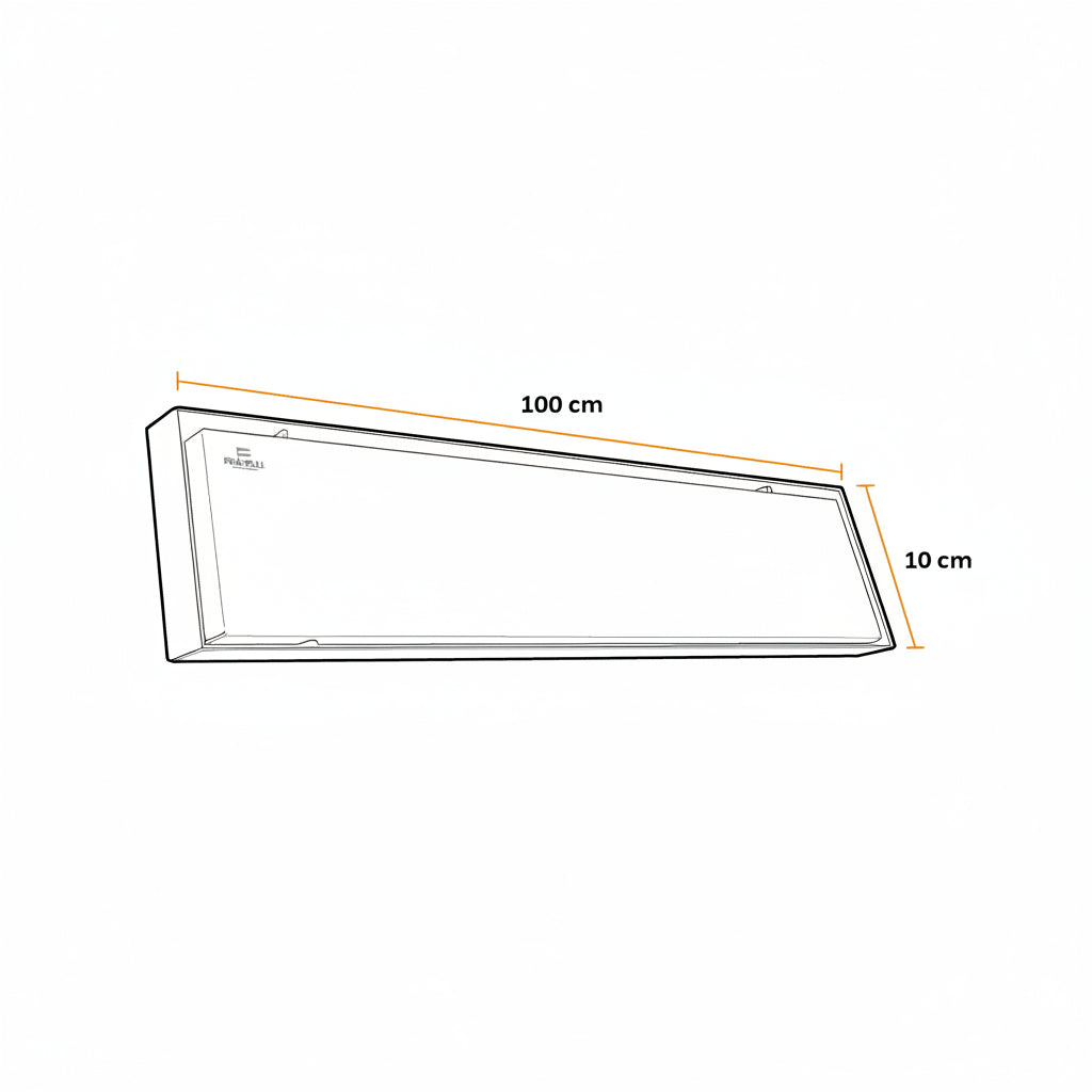 SUMIDERO REVERSIBLE 40" INOX 304 ACABADO ESPEJO (100 CM x 10 CM) -FRATELLI
