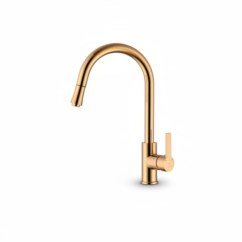 MEZCLADORA MONOC. P/COCINA AL MUEBLE BRONCE GOLD - 0040030053 FRATELLI PREMIUM