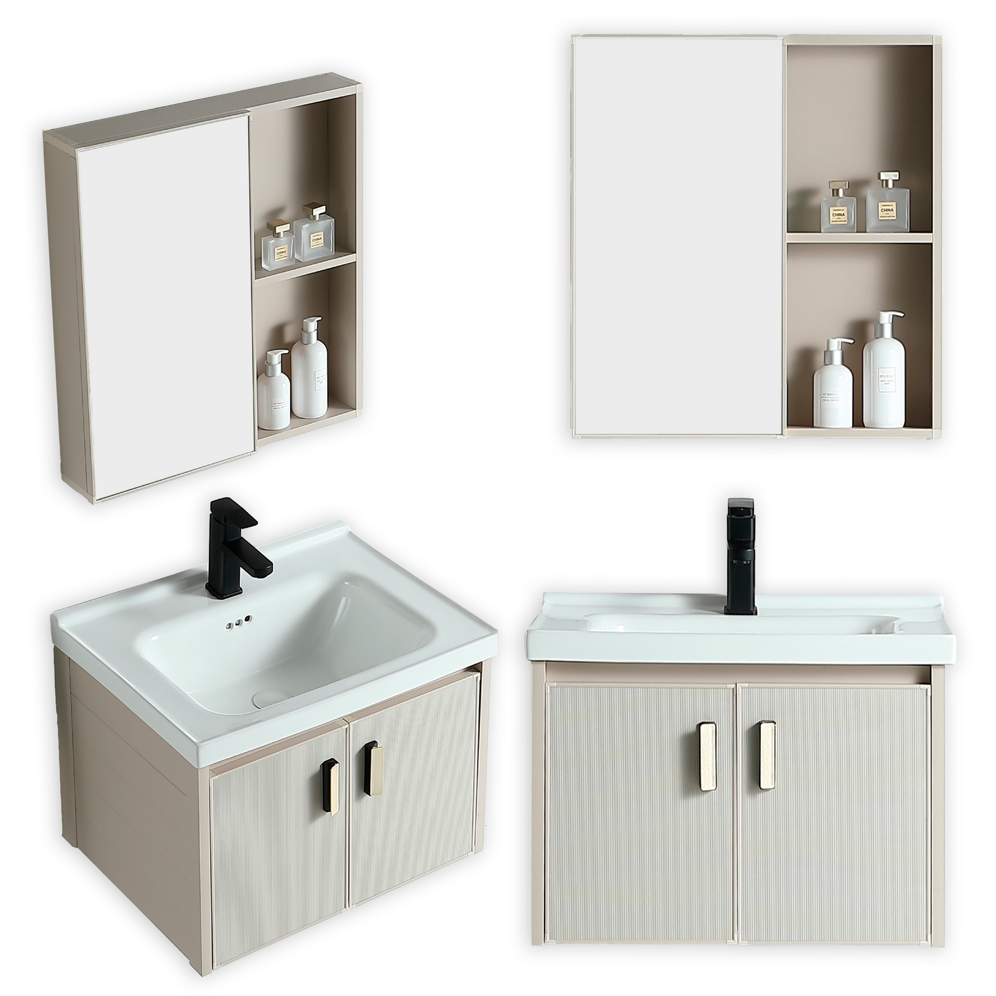 Mueble De Baño + Espejo De Aluminio Kq701-60 - Fratelli