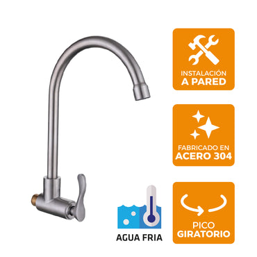 Llave P/Cocina RMA R-07 (Satinado)