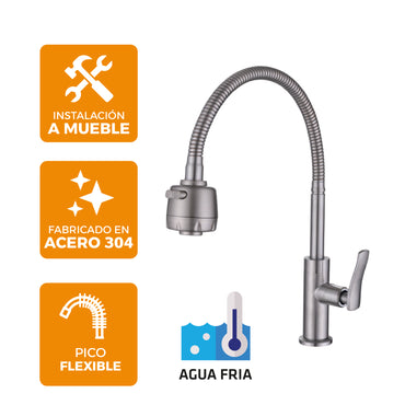 Llave P/Cocina SFNA mueble S/M-08 (Satinado)