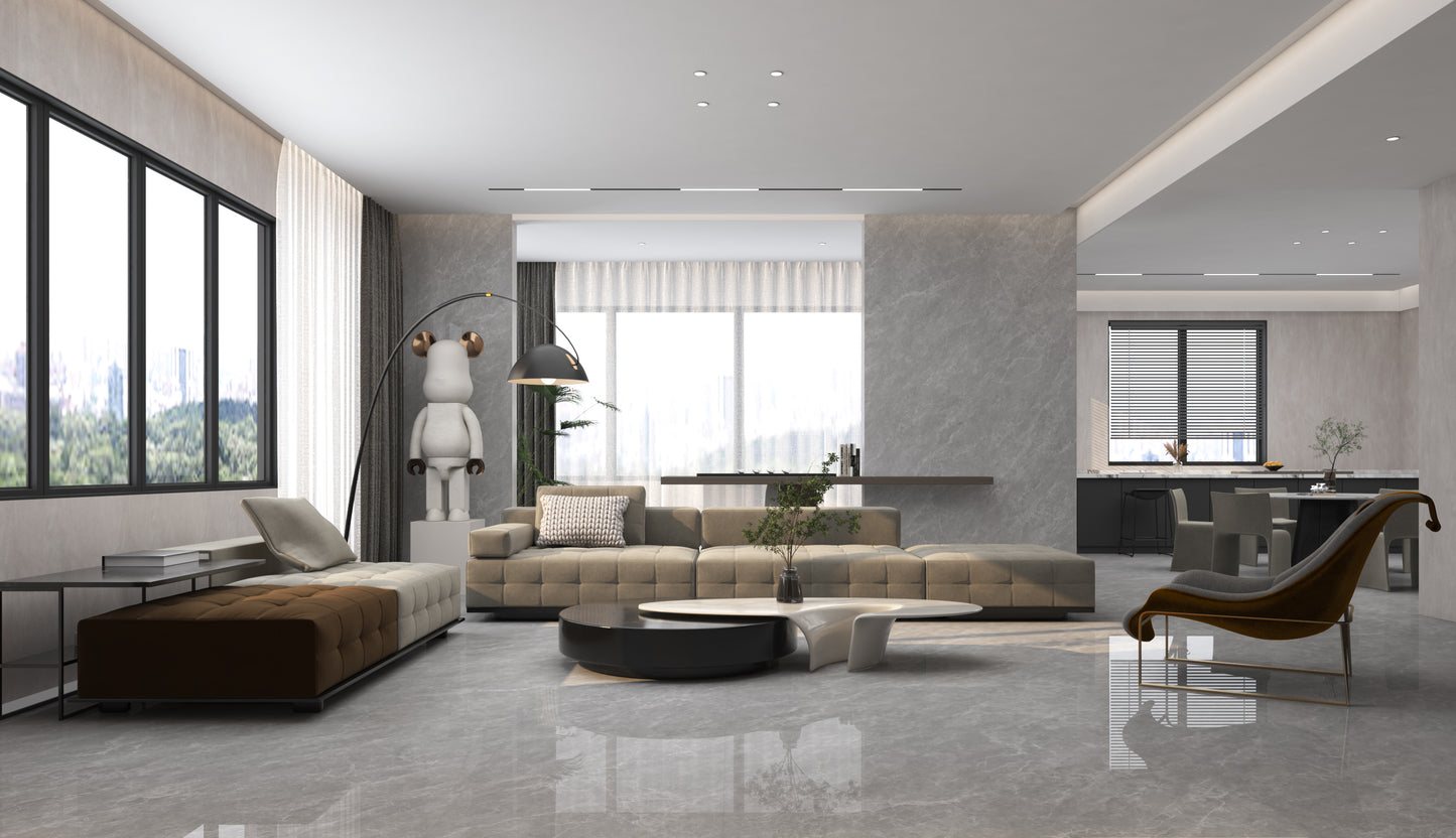 Porcelanato KPJ157004 Gris Marmoleado