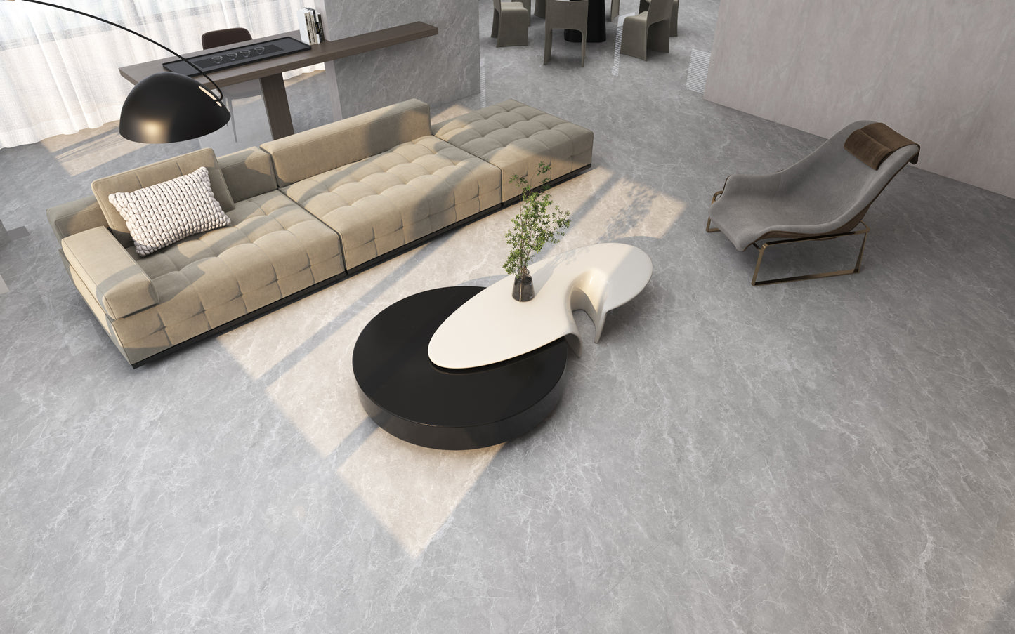 Porcelanato KPJ157004 Gris Marmoleado