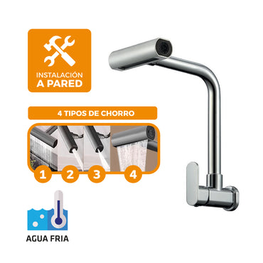 LLAVE P/COCINA A LA PARED SEINE C/4 FUNCIONES -CROMADO - FRATELLI