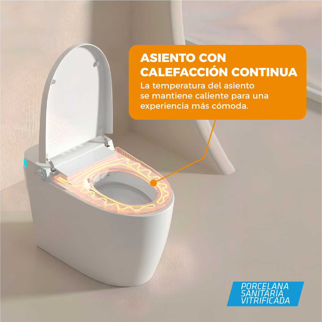 Inodoro inteligente pro Atlas Blanco + Tapa Asiento y Accs 680X400X450 (INCLUYE INSTALACION -LIMA METROPOLITANA) - Fratelli Premium
