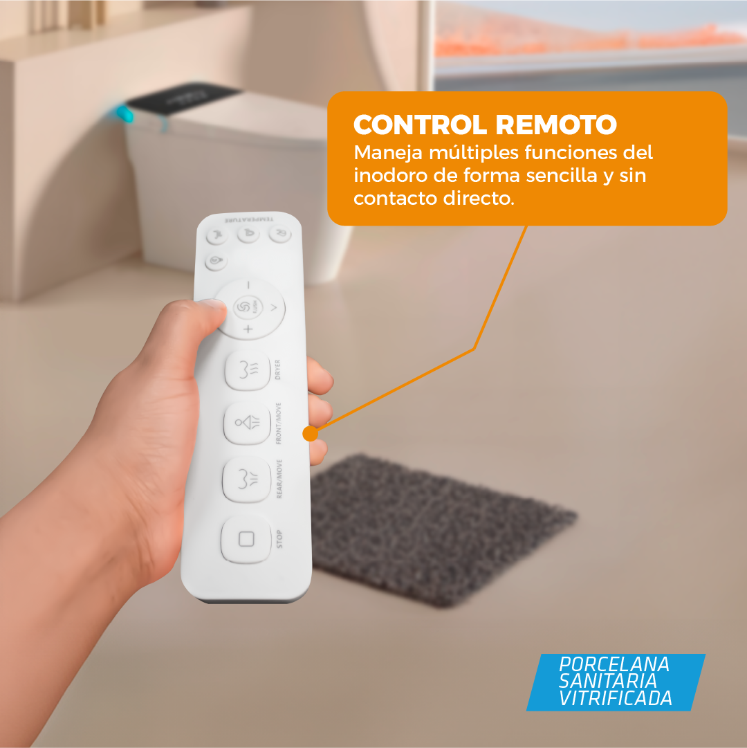 Inodoro inteligente pro Atlas Blanco + Tapa Asiento y Accs 680X400X450 (INCLUYE INSTALACION -LIMA METROPOLITANA) - Fratelli Premium