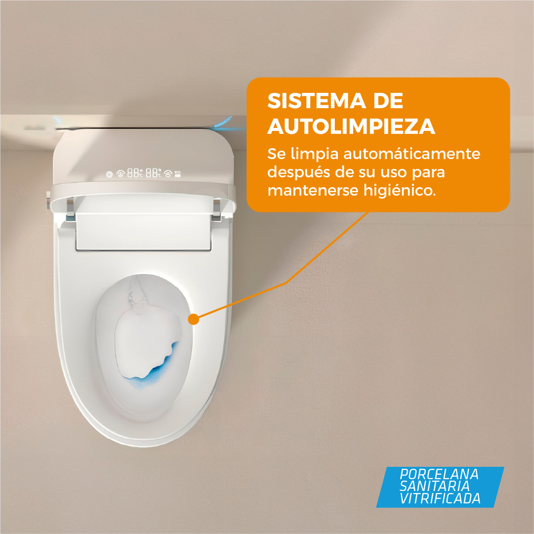 Inodoro inteligente pro Atlas Blanco + Tapa Asiento y Accs 680X400X450 (INCLUYE INSTALACION -LIMA METROPOLITANA) - Fratelli Premium