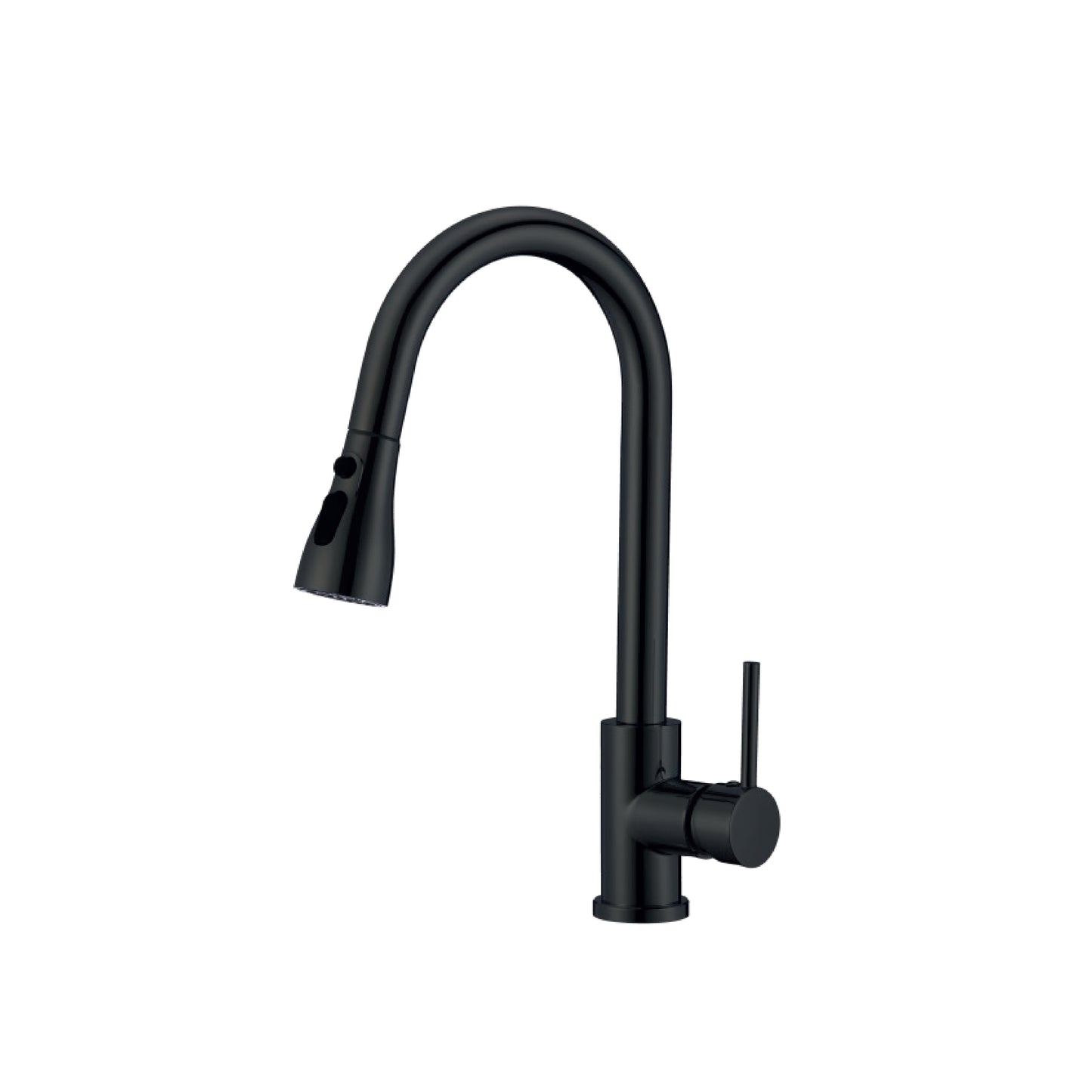 MEZCLADORA P/COCINA AL MUEBLE ACERO INOX. 3 FUNCIONES CNC -BLACK -FRATELLI