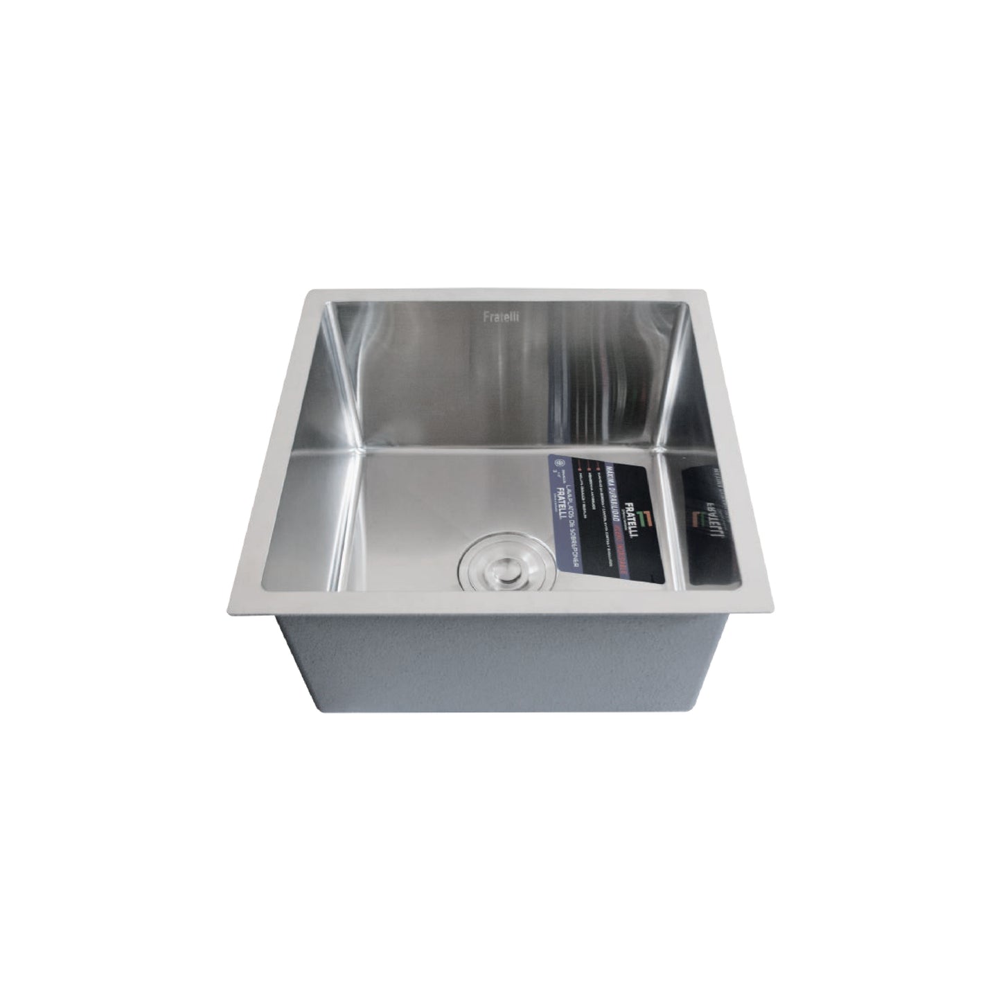 Lavadero Stainless P/Marmol Signature 45X45X23CM - Fratelli