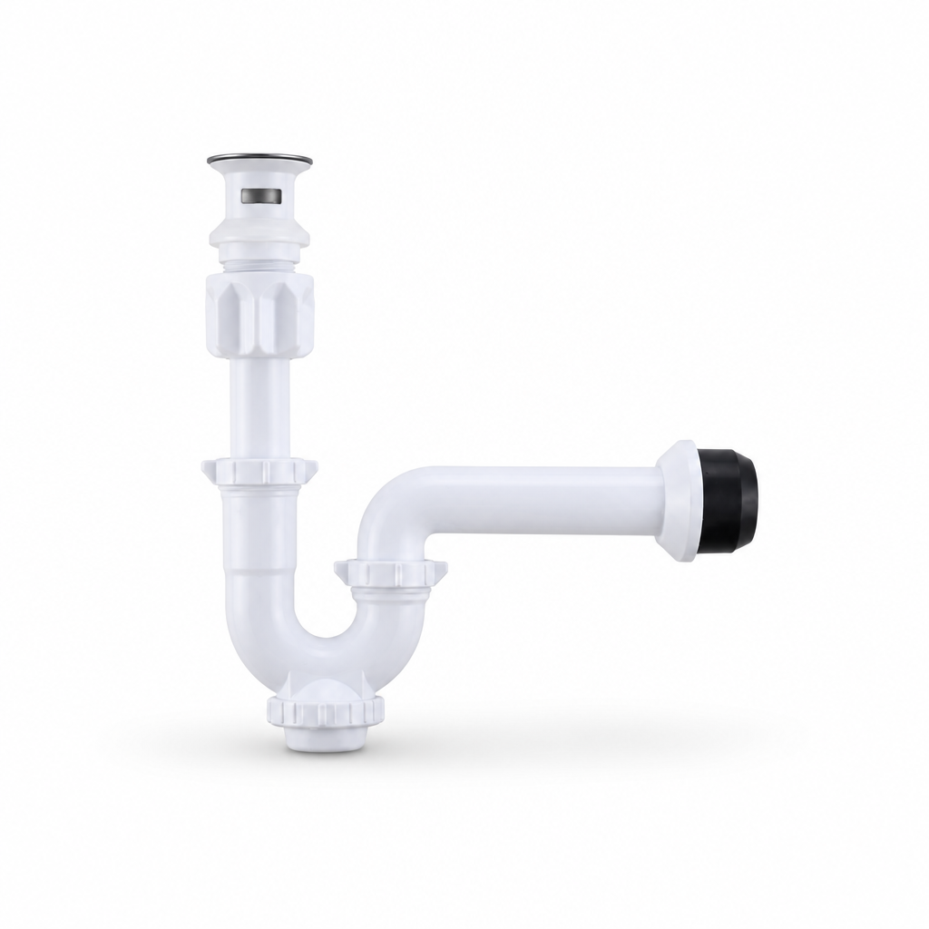 TRAMPA C/REGISTRO + DESAGUE PUSH CHICA PP 1 1/4" C/REBOSE -FRATELLI