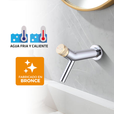 Mezcladora Monoc. A La Pared P/Bowl Fantini-1 Bronce Cromado & Gold - Fratelli Premium
