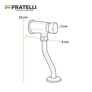 Llave Temporizado P/Urinario Gs5202 Fratelli