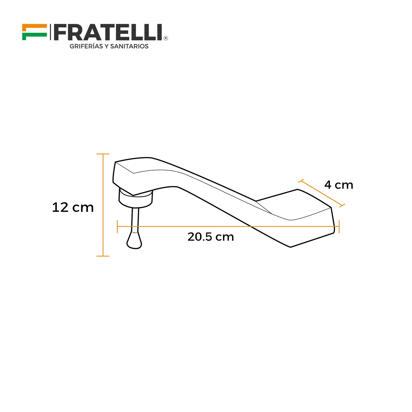 Llave P/Lavatorio Lagrimar Institucional (M) Fratelli