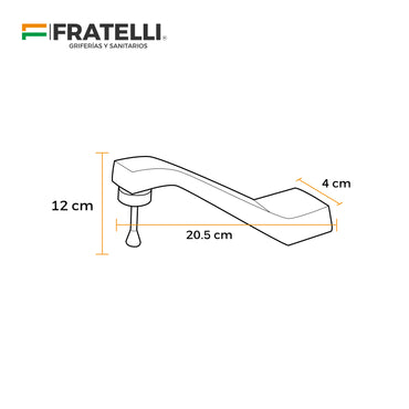 Llave P/Lavatorio Lagrimar Institucional (M) Fratelli