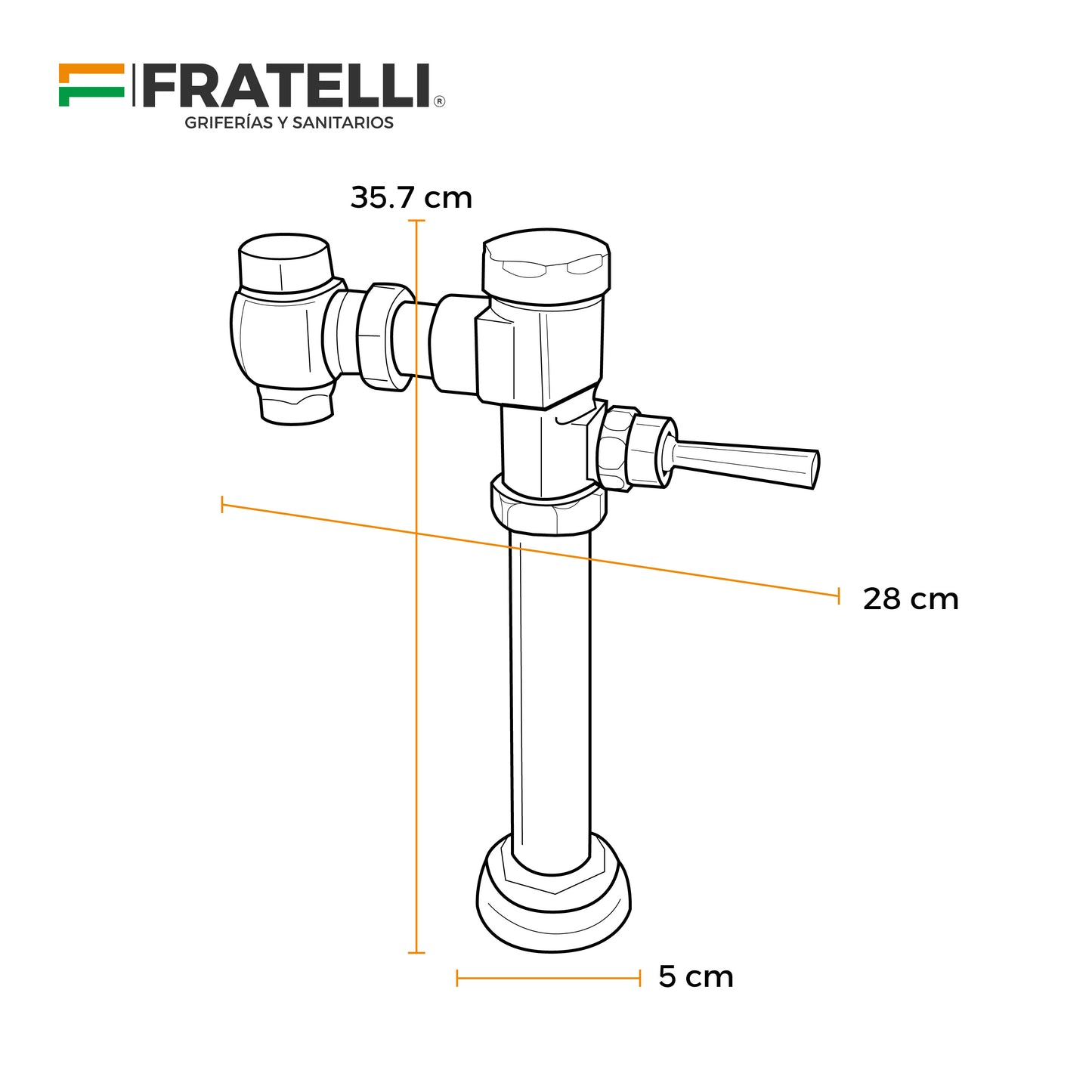 Fluxometros P/Water C/Chica- Gs8105-2 - Fratelli