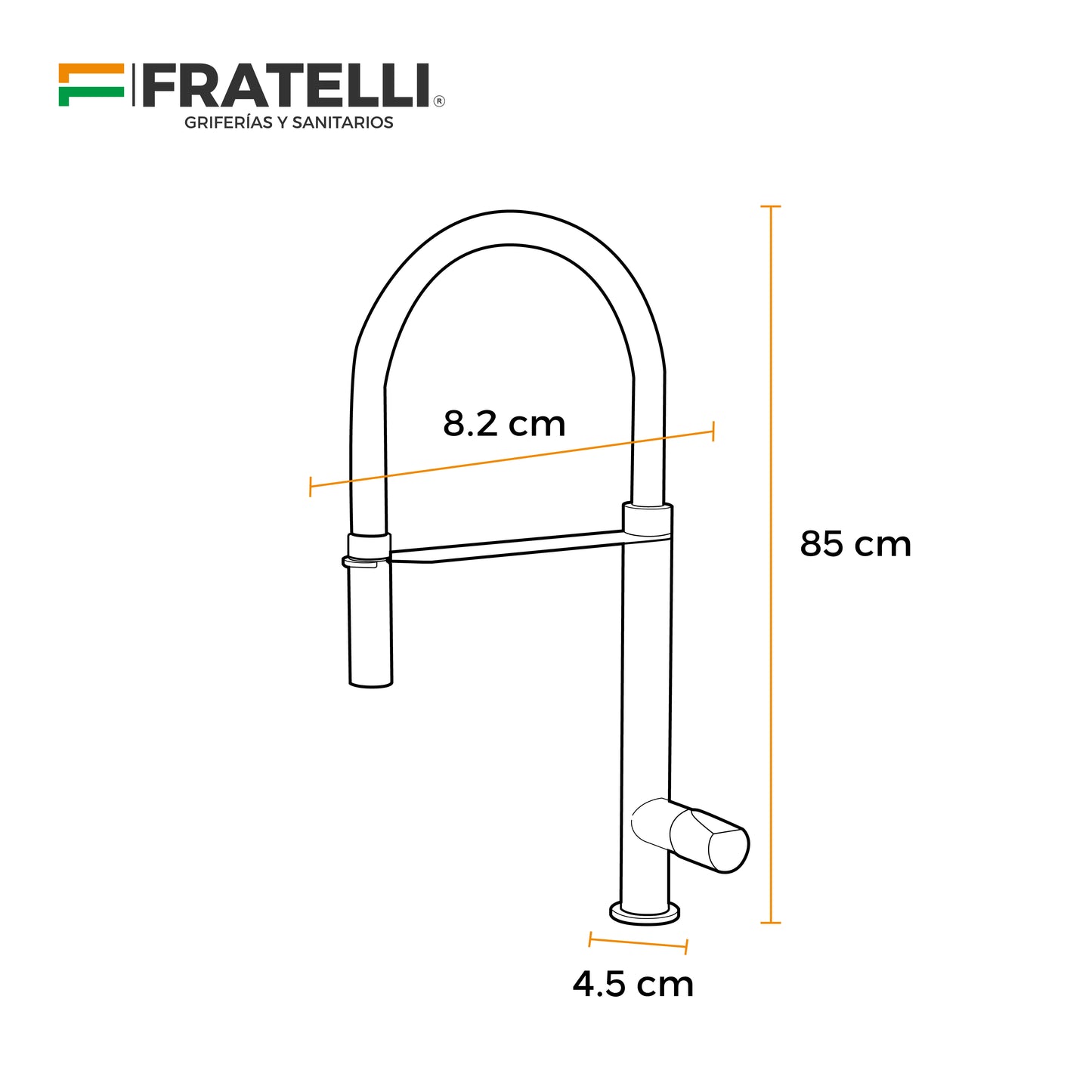 Mezcladora Love Series P/Cocina Goldenrose/Black - Fratelli